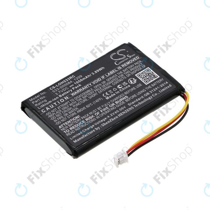 Akku batterie für Logitech Harmony Touch, Ultimate, 1050mAh, Li-Ion, 3.7V, 533-000083, HQ