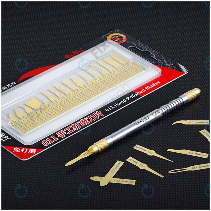 QianLi ToolPlus 011 - Handpolierte Klingen mit Handgriff 16in1