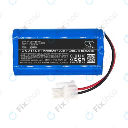 Akku batterie für Ecovacs Deebot M82, Tesla RoboStar T50, T60, T80 Pro, 2600mAh, Li-Ion, 14.8V, BL7402A, HQ