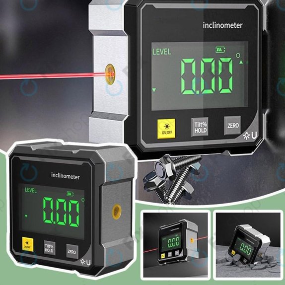Digitaler Winkelmesser mit Magnet und Laser
