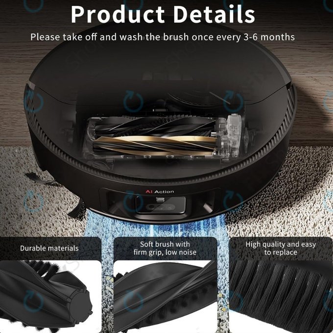 Xiaomi Dreame X50 Ultra, L40s Pro Ultra, Mova V50 Ultra, P60 - Hauptbürsten