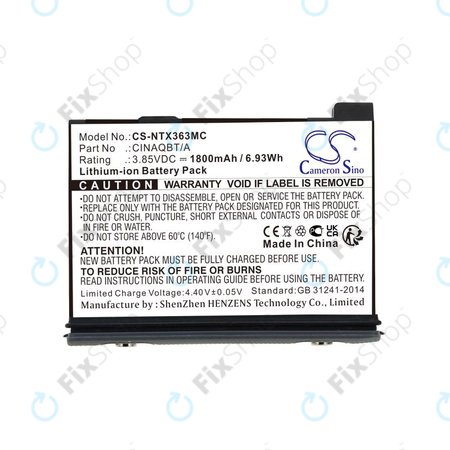 Akku batterie für Insta360 One X3, 1800mAh, Li-Ion, 3.85V, CINAQBT/A, HQ