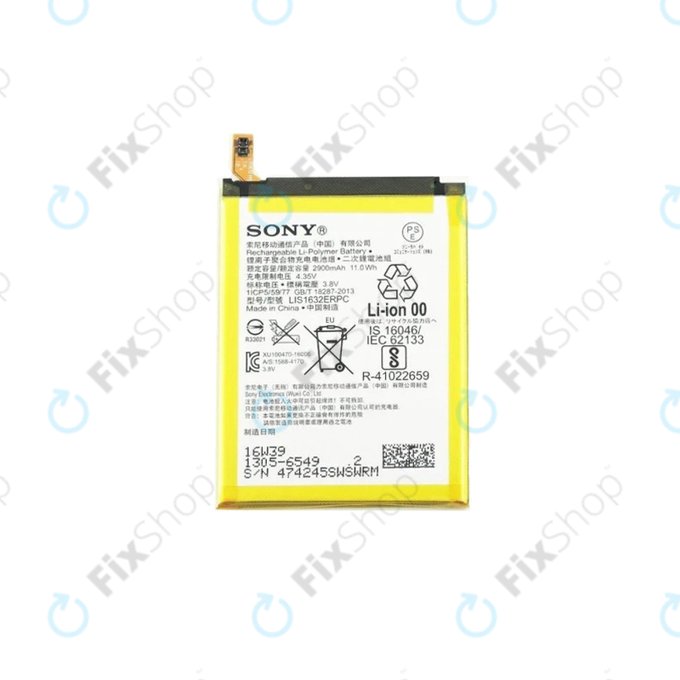 Sony Xperia XZ F8331 - Akku Batterie LIS1632ERPC 2900mAh - 1305-6549 Genuine Service Pack