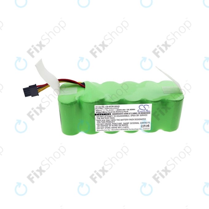 Ecovacs Deebot CR120, KK-8, X500 - Akku Batterie LP43SC2000P Ni-MH 14.4V 2000mAh HQ