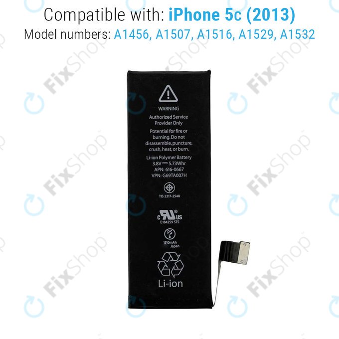 Apple iPhone 5C - Akku Batterie 1510mAh