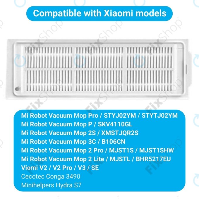 Xiaomi Mi Robot Vacuum Mop Pro (P), 2 Lite, 2 Pro, 2S, 3C, Viomi V2 Pro, V3, SE - HEPA-Filter (2Stk.)
