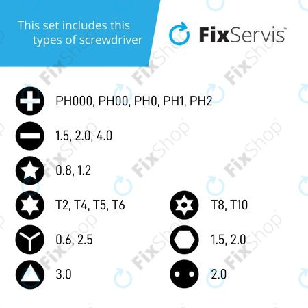 Nanch NQ-03Z - Tragbarer Präzisionsschraubendreher-Satz für Apple 22in1