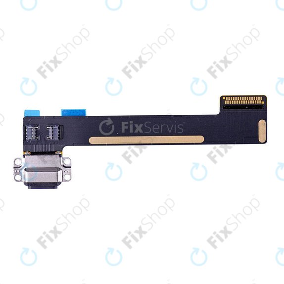 Apple iPad Mini 4, Mini 5 - Ladestecker Ladebuchse + Flex Kabel (Black)