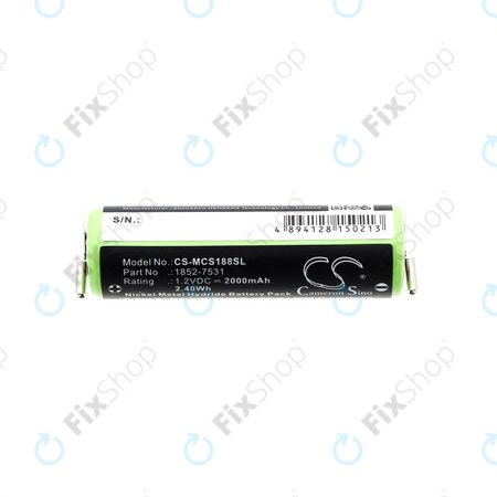 Akku batterie für Moser Easy Style 1881, 2000mAh, Ni-MH, 1.2V, 1852-7531, HQ
