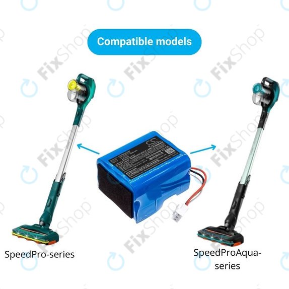Philips SpeedPro, SpeedPro Aqua - Akku Batterie INR18650C25 Li-Ion 21.6V 2500mAh HQ