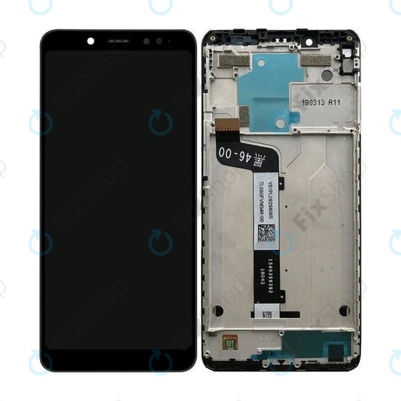 Xiaomi Redmi Note 5 Pro - LCD Display + Touchscreen Front Glas + Rahmen (Black) TFT