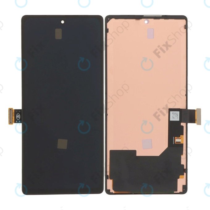 Display OLED für Google Pixel 6, Black, Touchscreen-Glas mit Rahmen