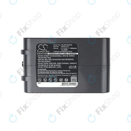 Dyson DC-series, V6 - Akku Batterie 965874-02 Li-Ion 21.6V 1500mAh HQ