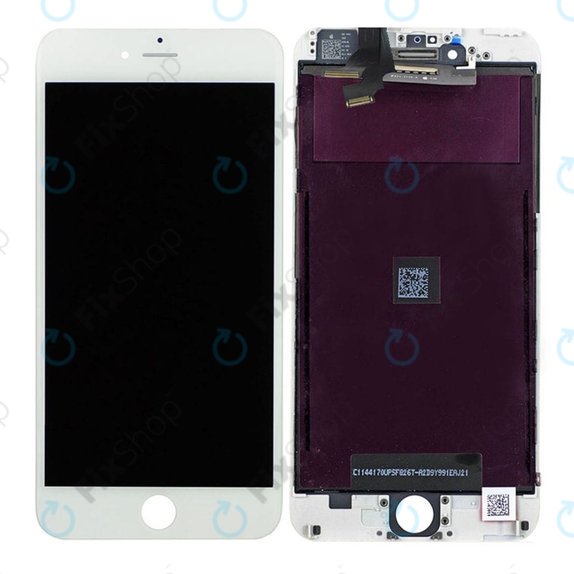 Apple iPhone 6 Plus - LCD Display + Touchscreen Front Glas + Rahmen (White) Original Refurbished