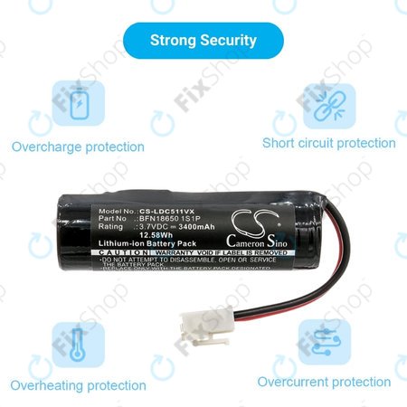 Leifheit Dry&Clean 51000, 51002, 51113, 51114 - Akku Batterie BFN18650 1S1P Li-Ion 3.7V 3400mAh HQ