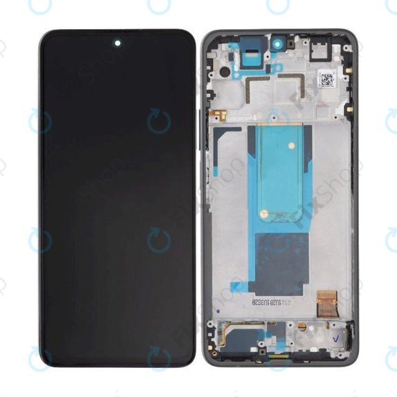 Xiaomi Redmi Note 11 Pro+ 5G 21091116UG - LCD Display + Touchscreen Front Glas + Rahmen (Mysterious Black) OLED