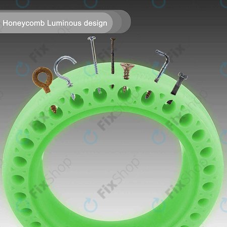Xiaomi Mi Electric Scooter 1S, 2 M365, Essential, Pro, Pro 2 - Dauerhaft Schlauchloser Vollgummireifen (Green Fluorescent)