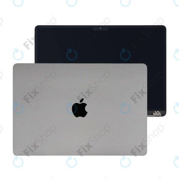 LCD-Display für MacBook Air 15", A3114 (2024), mit Frontglas und Deckel, Space Gray, 661-40259, Genuine Apple