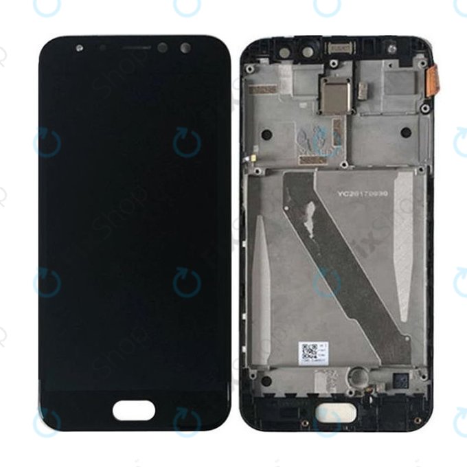 Asus Zenfone 4 Selfie Pro ZD552KL - LCD Display + Touchscreen Front Glas + Rahmen (Deepsea Black) - 90AZ01M7-R20010, 90AZ01M7-R20011 Genuine Service Pack