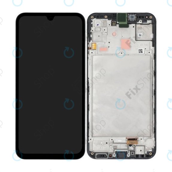 Samsung Galaxy A15 4G, A15 5G A155F, A156B - LCD Display + Touchscreen Front Glas + Rahmen (Black) - GH82-33637A, GH82-33638A Genuine Service Pack