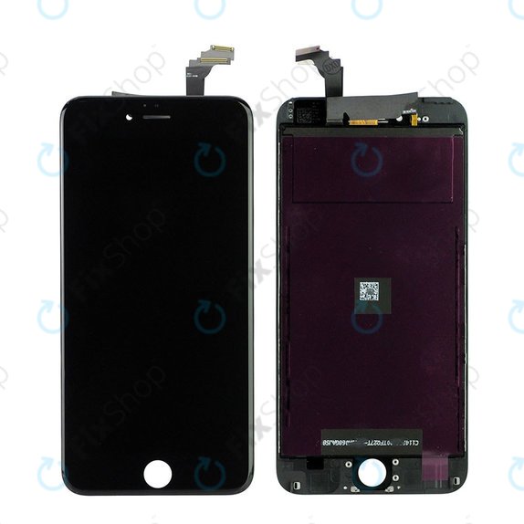 Display für iPhone 6 Plus, Black, Touchscreen-Glas mit Rahmen, Refurbished
