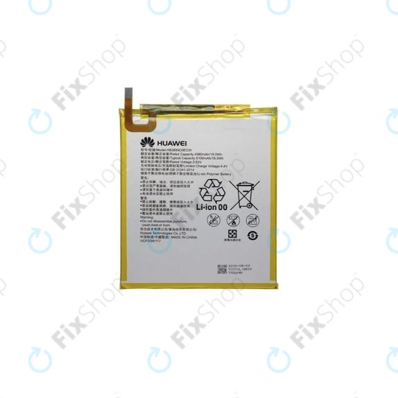 Huawei MediaPad T5 10.1, M5 8.4, MatePad T8, T10, T10s - Akku Batterie HB2899C0ECW-C 5100mAh - 24022744, 24022236 Genuine Service Pack
