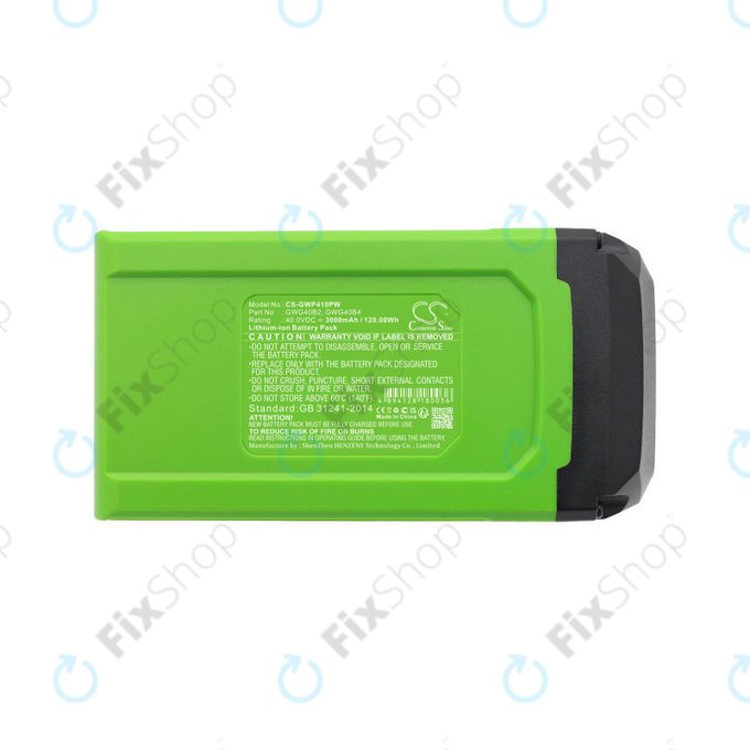 Batterie für AKU tools Greenworks, 3000mAh, Li-Ion, 40V, GWG40B2, HQ