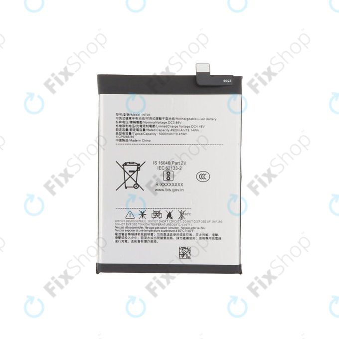 Akku Batterie für Nothing Phone (3a), (3a) Pro, NT04, 5000mAh