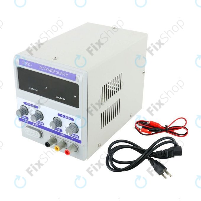 Dingke 1502D+ - Geregeltes DC-Netzteil für Handy-Reparatur-Test (0-15V, 0-2A, 230V EU)