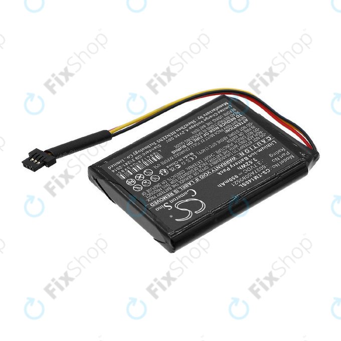 Batterie für TomTom One 140, Go 500, 950mAh, Li-ion, 3.7V, P2, HQ