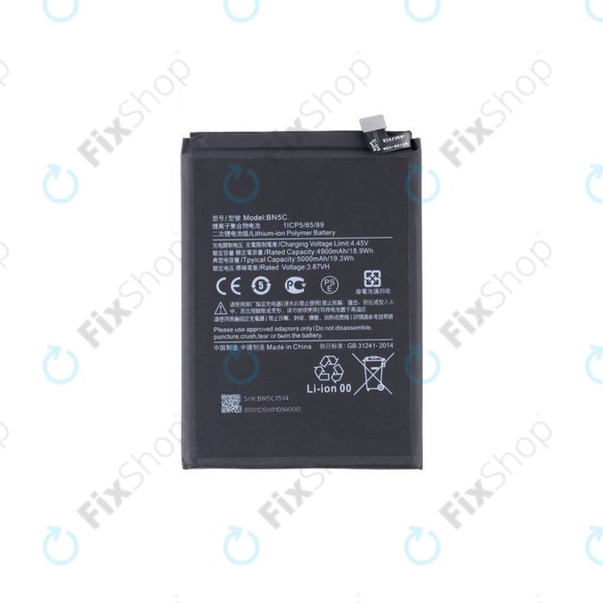 Xiaomi Poco M4 Pro 5G 21091116AG - Akku Batterie BN5C 5000mAh - MZB0BGVIN, 460200008V1Y Genuine Service Pack