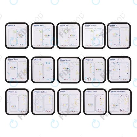 Magnetische Schraubmatte für iPhone 6 - 11 Pro Max