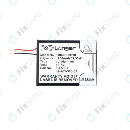 Akku batterie für Sony PSP E1000, E1002, E1004, E1008, 900mAh, Li-Ion, 3.7V, SP70C, HQ