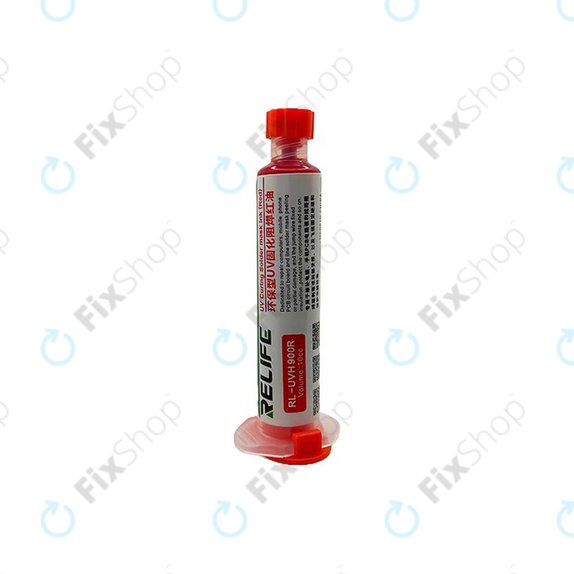 Relife RL-UVH900R - UV-härtbare Lötmaske - 10ml (Rot)
