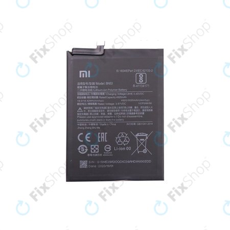 Xiaomi Redmi Note 9 Pro - Akku Batterie BN53 5020mAh - 46020000181G Genuine Service Pack