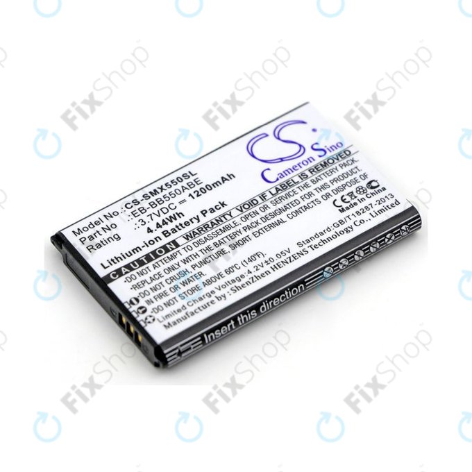 Akku batterie für Samsung Xcover 550, 1200mAh, Li-Ion, 3.7V, EB-BB550ABE, HQ