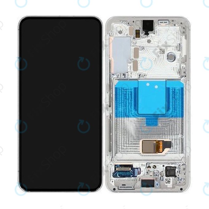 Samsung Galaxy S22 S901B - LCD Display + Touch Screen + Frame (Phantom White) - GH82-27520B, GH82-27521B Genuine Service Pack