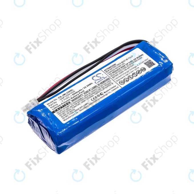 JBL Charge 3 (2015), Charge 3 Stealth Edition - Akku Batterie Li-Pol 6000mAh HQ