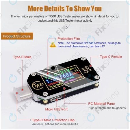 Joy-it JT-TC66C - Multifunktions-Multimeter (USB-C)