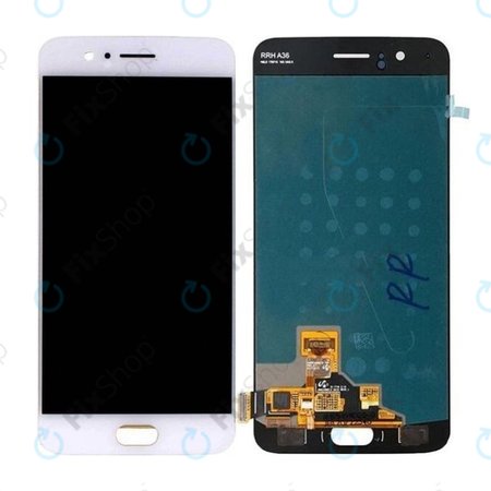 OnePlus 5 - LCD Display + Touchscreen Front Glas (White) TFT