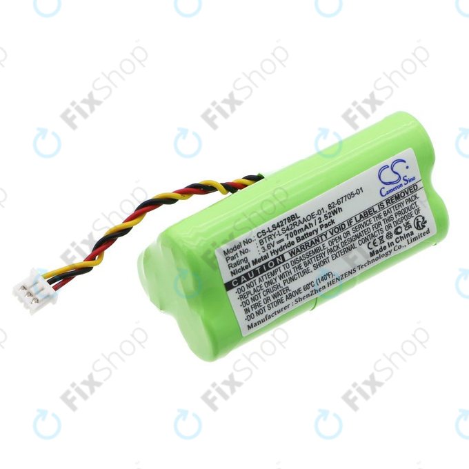 Akku batterie für Symbol DS6878, LS4278, 700mAh, Ni-MH, 3.6V, BTRY-LS42RAAOE-01, HQ