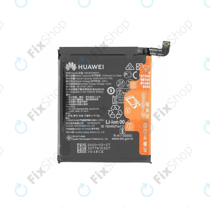 Huawei P40 Pro - Akku Batterie HB536378EEW 4200mAh - 02353MET Genuine Service Pack