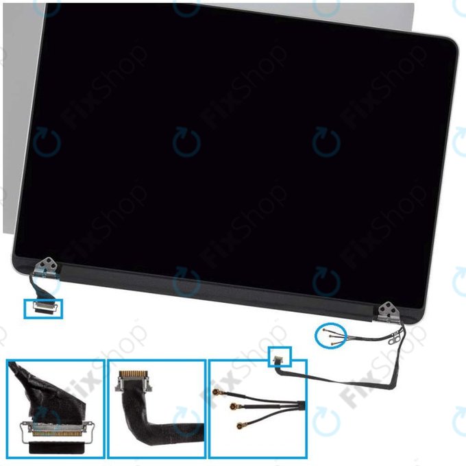 Apple MacBook Pro 13" A1502 (Late 2013 - Mid 2014) - LCD Display + Frontglas + Abdeckung Refurbished