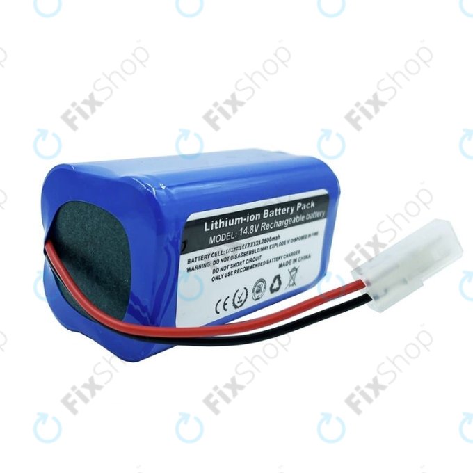 Xiaomi Essential (Mijia G1), Flyco FC-series, myVacBot SN500, Panasonic MC-series, Phicomm X3, Puppy R-series - Akku Batterie Li-026418 Li-Ion 14.8V 2600mAh