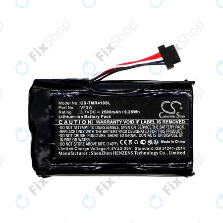 Batterie für TomTom Rider, Great Rides, 2500mAh, Li-Ion, 3.7V, VF3W, HQ