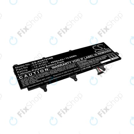Batterie für Asus Zephyrus Gx701, Rog Zephyrus S Gx701, Rog Gx701, 4850mAh, Li-Pol, 15.4V, C41N1802, HQ