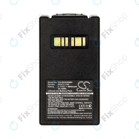 Akku batterie für Datalogic Falcon X4, X3, 6800mAh, Li-Ion, 3.7V, 94ACC1386, HQ