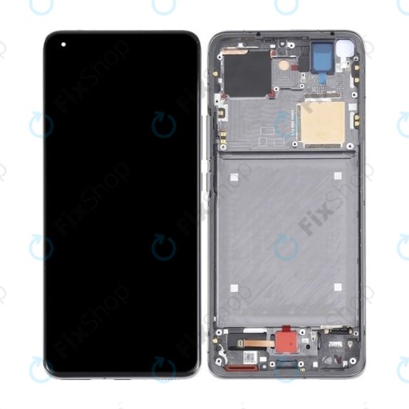 Xiaomi Mi 11 Ultra - LCD Display + Touchscreen Front Glas + Rahmen (Ceramic Black) OLED
