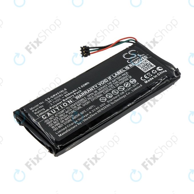 Akku batterie für Garmin Varia TL, RTL510, Varia RTL501, 950mAh, Li-Pol, 3.7V, 361-00082-00, HQ