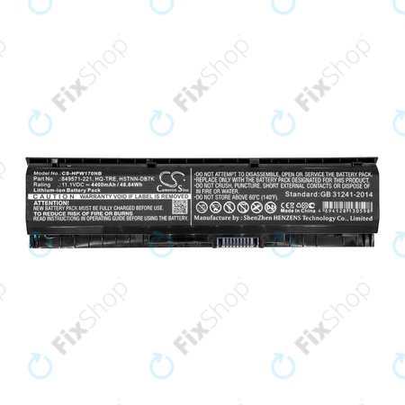 Batterie für HP 17, Omen 17, Pavilion 17, 4400mAh, Li-Ion, 11.1V, 849571-221, HQ